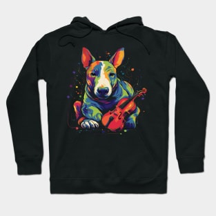 Bull Terrier Playing Violin Hoodie